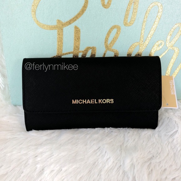 NWT Michael Kors Jet Set Travel Trifold Wallet - Picture 2 of 6